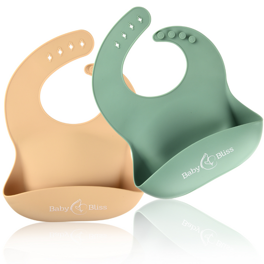 Silicone Baby Bibs (Pack of 2)