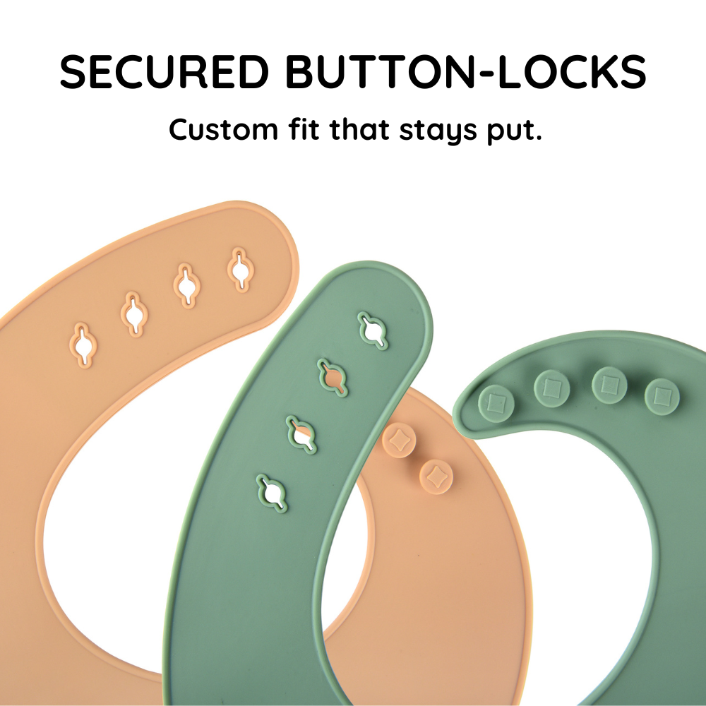 Silicone Baby Bibs (Pack of 2)