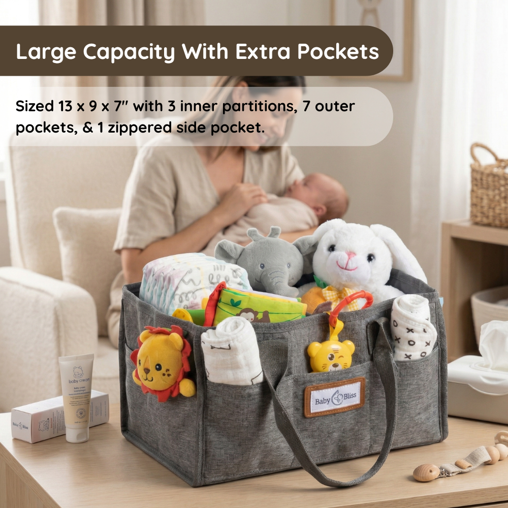 BabyBliss Diaper Caddy Organizer