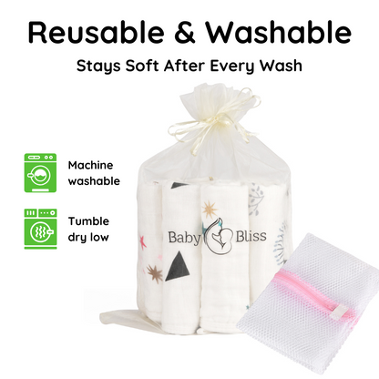 Muslin Washcloths (6-Pack)