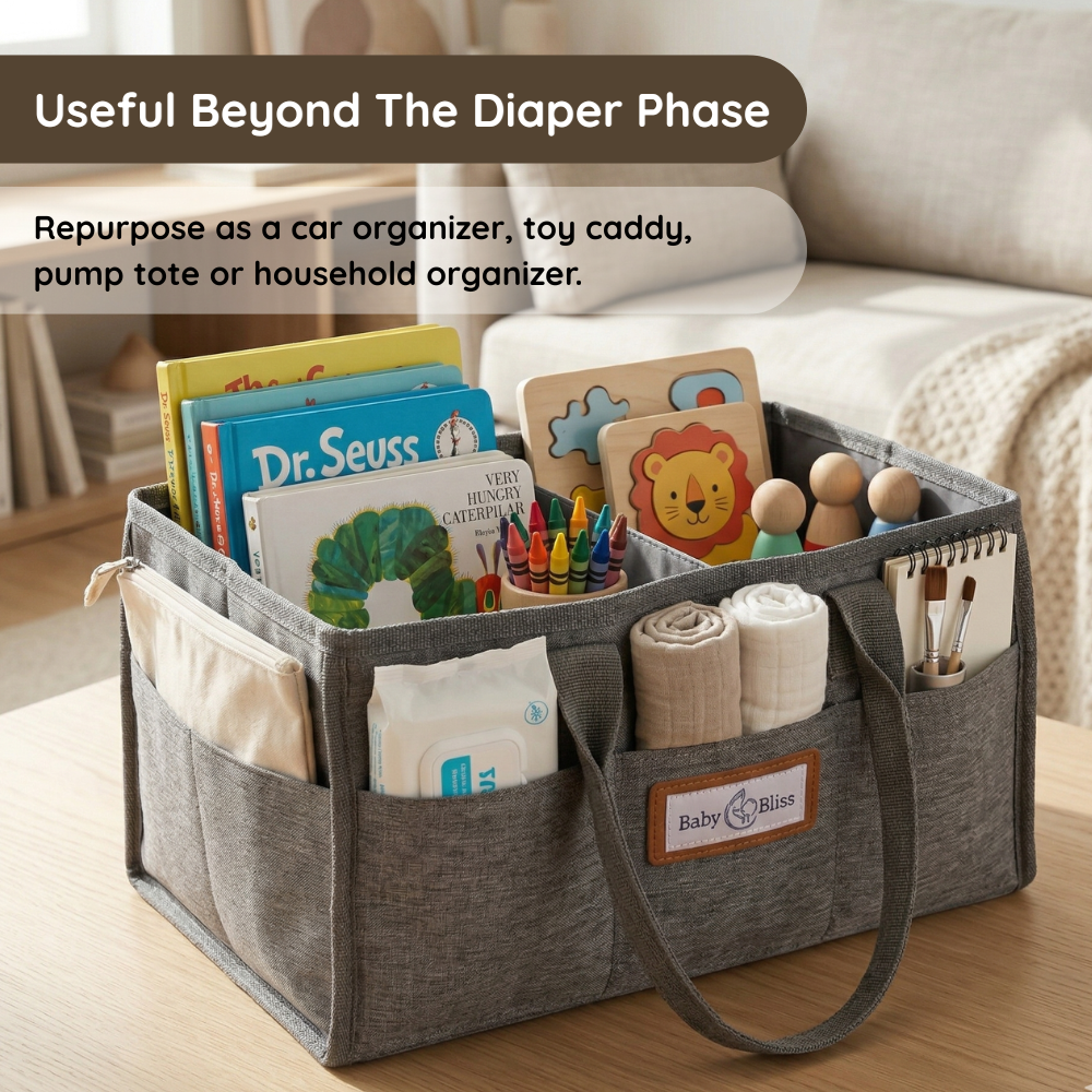 BabyBliss Diaper Caddy Organizer