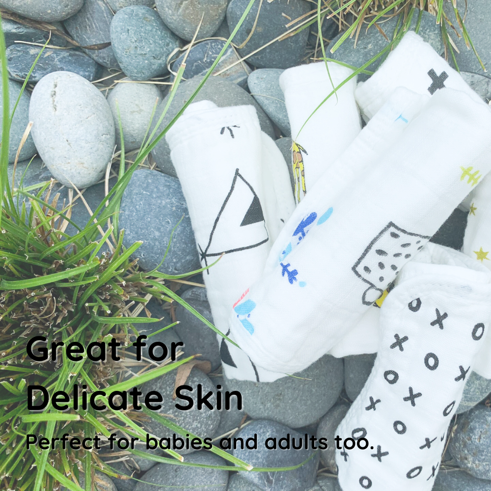 Muslin Washcloths (10-Pack)